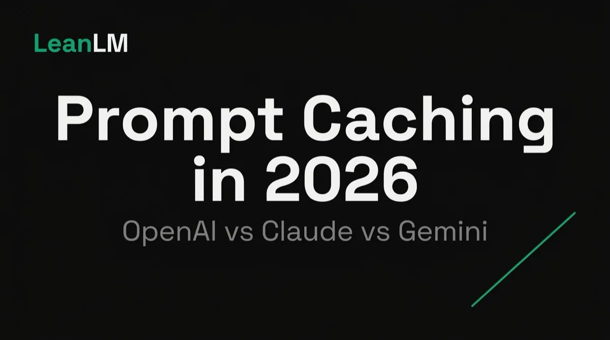 Prompt Caching in 2026: OpenAI vs Claude vs Gemini Pricing
